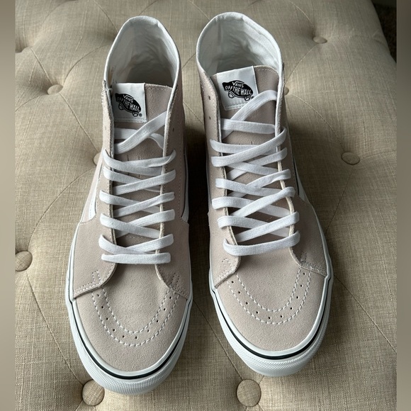 Vans Beige Hi-top Shoes Sz 13 Men’s - Picture 4 of 14